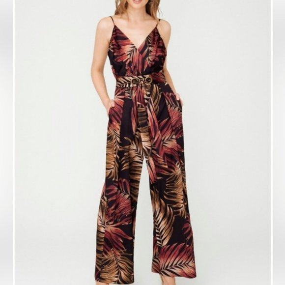 SHEIKE Floral Castaway High Waisted Wide Leg Pants - Picture 12 of 13